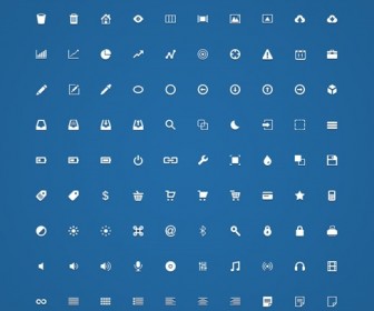 Handcrafted Micro Icons PSD and Vector