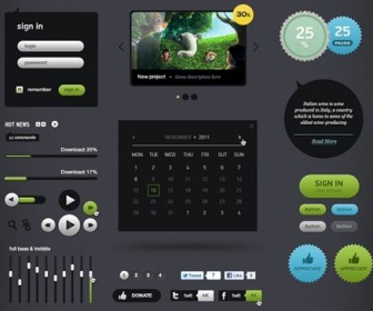 Futurico - User Interface Elements Free Pack