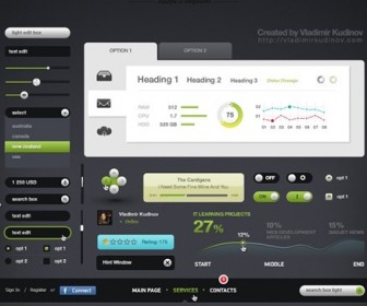 Futurico - User Interface Elements Free Pack