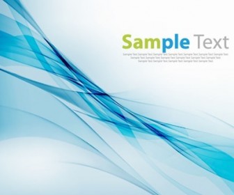 Abstract Blue Wave Design Vector Graphic