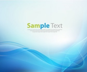 Abstract Blue Business Technology Wave Vector Background