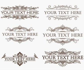 Vintage Menu Design Elements Vector Set