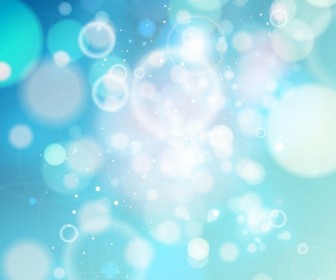 Blue Bokeh Abstract light Background Vector Graphic