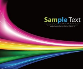 Abstract Rainbow Background Vector Garphic