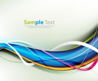 Abstract Colorful Waves Vector Background Graphic