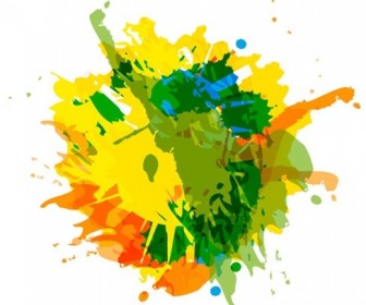 Abstract Ink Splash Background Vector Graphic