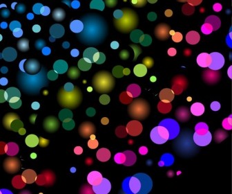 Abstract Background with Blurred Defocused Lights Vector Graphic