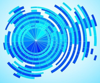 Abstract Tech Blue Background Vector Graphic