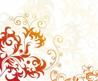 Floral Artistic Background Vector Graphic