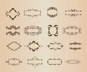 Vector Set of Decorative Frame Elements