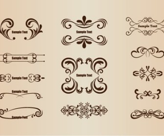 Vector Set of Floral Design Elements