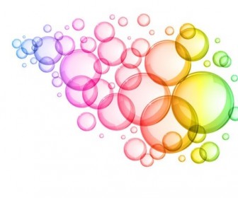 Abstract Colorful Bubbles Background Vector Graphic