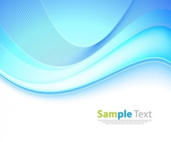 Abstract Blue Wave Background Editable Vector Graphic