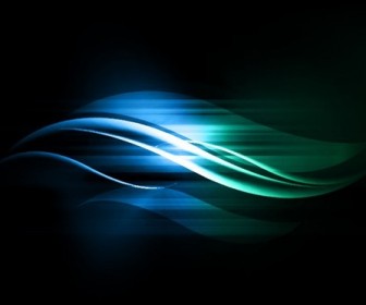 Motion Wave on Dark Background Vector Graphic