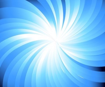 Blue Sunburst Abstract Vector Background Graphic