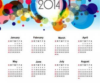 Calendar for 2014 Vector Illustration