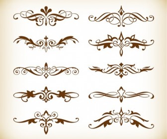 Vector Set of Decorative Elements for Your Design