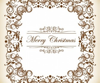 Christmas Decoration Frame Vector Illustration