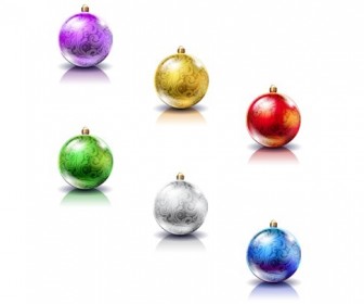 Vector Set of Christmas Balls