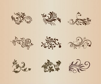 Collection of Vector Design Floral Ornament Elements