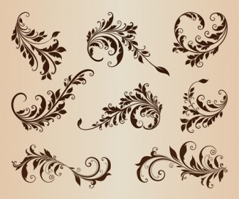 Vintage Design Elements Vector Set for Retro Design