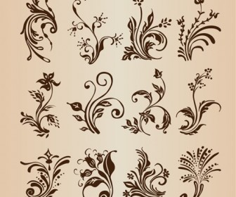 Collection of Vector Floral Design Elements