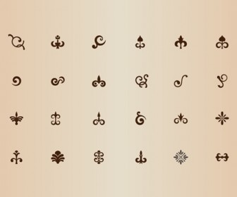 Vector Set of Ornamental Design Elements