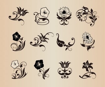 Floral Flower Vector Design Elements