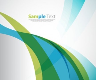 Abstract Blue Green Soft Wave Background Vector