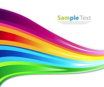 Abstract Colorful Rainbow Background Vector Illustration