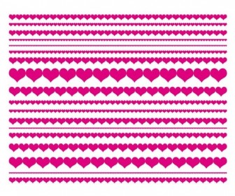 Love Heart Lines Vector Illustration