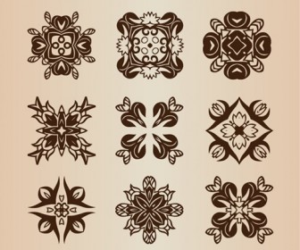 Floral Elements for Decorative Design Vector Illustration