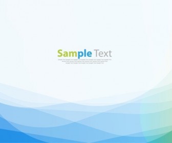 Abstract Blue Green Wave Background Vector Illustration Art