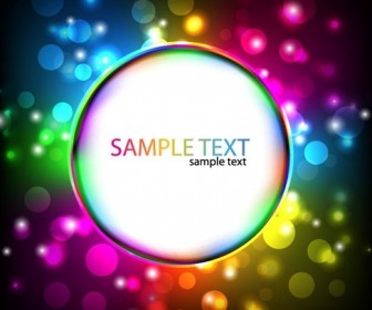 Colorful Glowing Design Vector Background