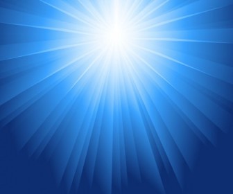 Sunlight Burst Blue Vector Background