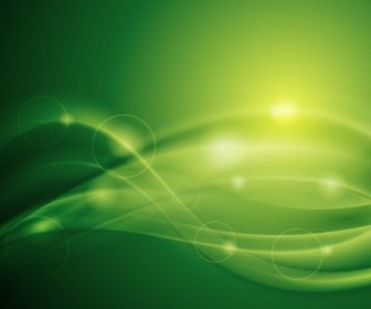 Green Blur Light Background Vector Illustration Art