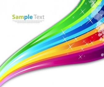 Rainbow Color Abstract Background Vector Illustration