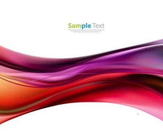 Abstract Colored Waves Background Vector Illustation