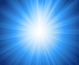 Sun Rays Blue Background Vector Illustration