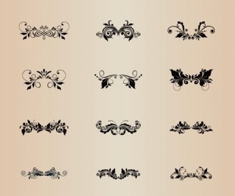 Floral Decoration Vector Element Collection