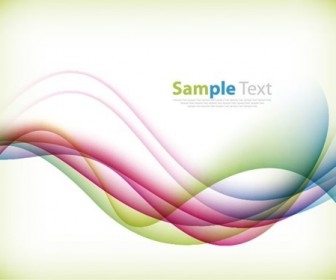 Colorful Bend Vector Background Illustration