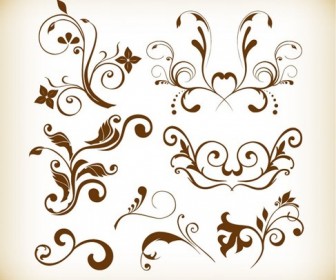 Floral Element Vector Graphics Collection