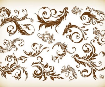 Vintage Design Element Vector Graphics Set