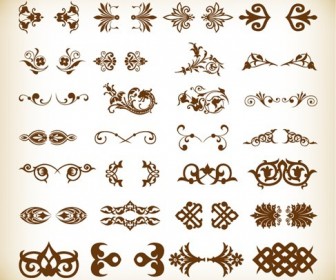 Small Decorative Elements Vector Collection