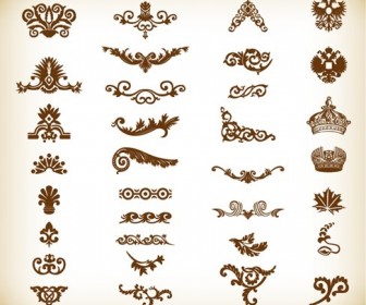 Vintage Elements for Your Design Vector Set