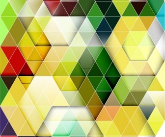 Colorful Triangle Background Vector Illustration