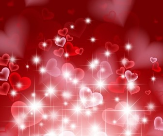 Abstract Hearts Background for Valentine Day Vector Illustration