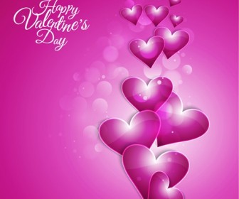 Happy Valentine Day Background Vector Illustration