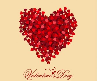 Valentine Day Heart Vector Illustration