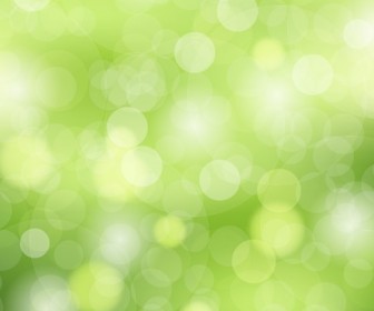 Green Bokeh Background Vector Illustration